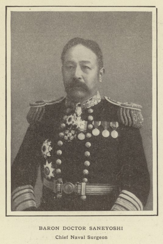 Baron Doktor Saneyoshi, Deniz Kuvvetleri Baş Cerrahı by Japanese Photographer