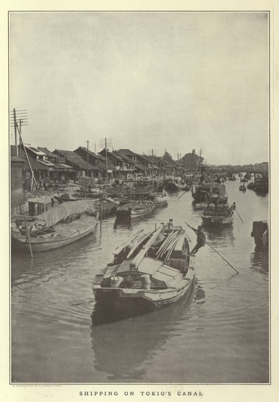 Tokios kanalında nakliye by Japanese Photographer