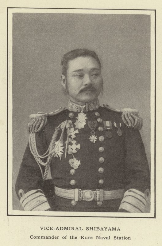 Koramiral Shibayama, Kure Deniz Karakolu Komutanı by Japanese Photographer