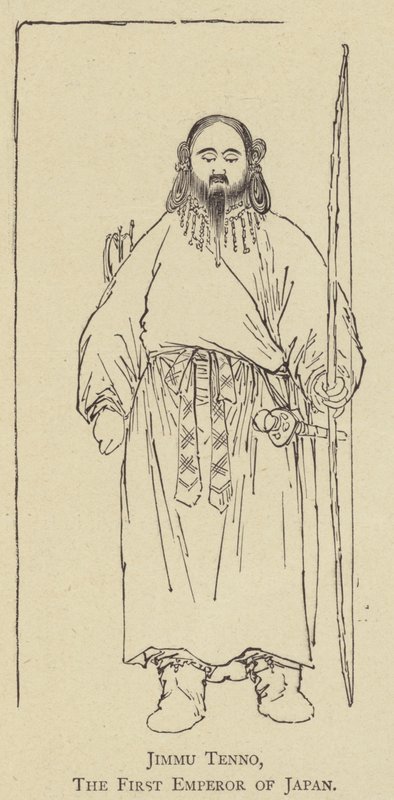 Jimmu Tenno, Japonya'nın İlk İmparatoru (taş) by Japanese School