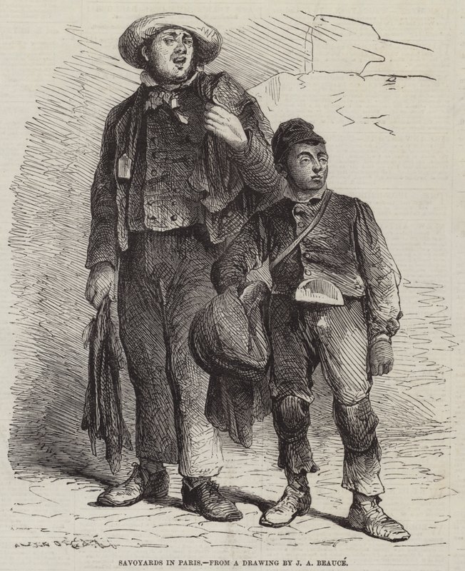 Paris'teki Savoyardlar by Jean Adolphe Beauce