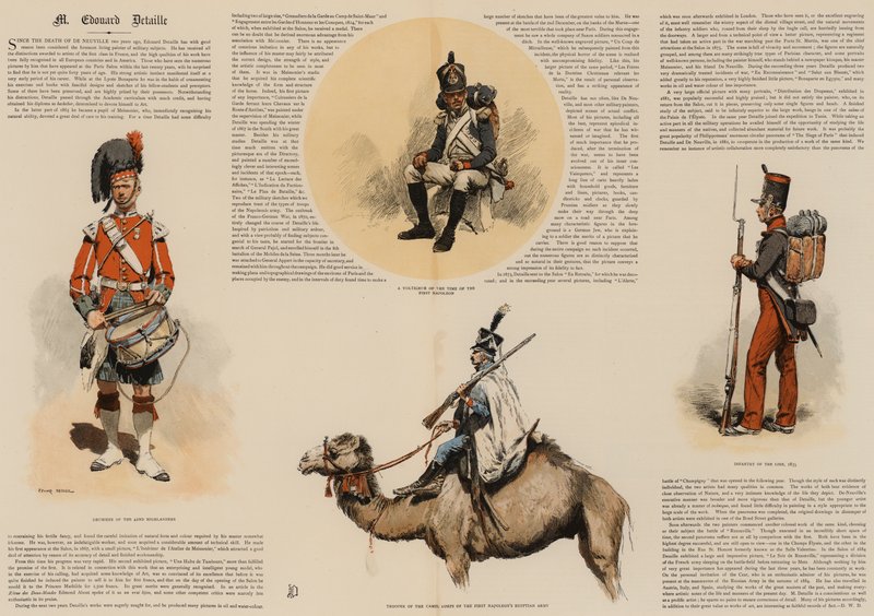 M Edouard Detaille (kromolitho) by Jean Baptiste Edouard Detaille