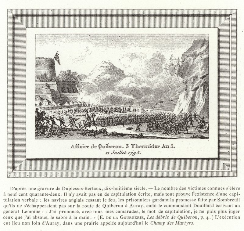 Battle of Quiberon, France, 21 July 1795  by Jean Duplessis Bertaux