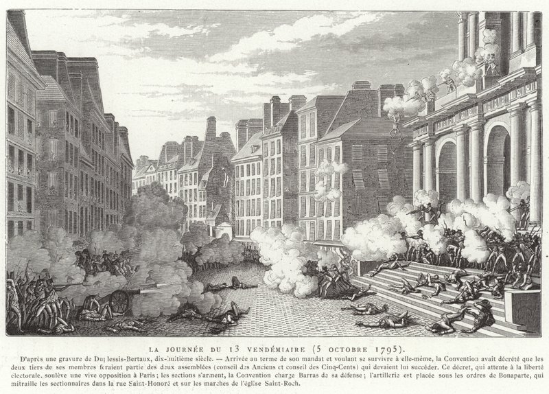 The Day of 13 Vendemiaire (5 October 1795)  by Jean Duplessis Bertaux