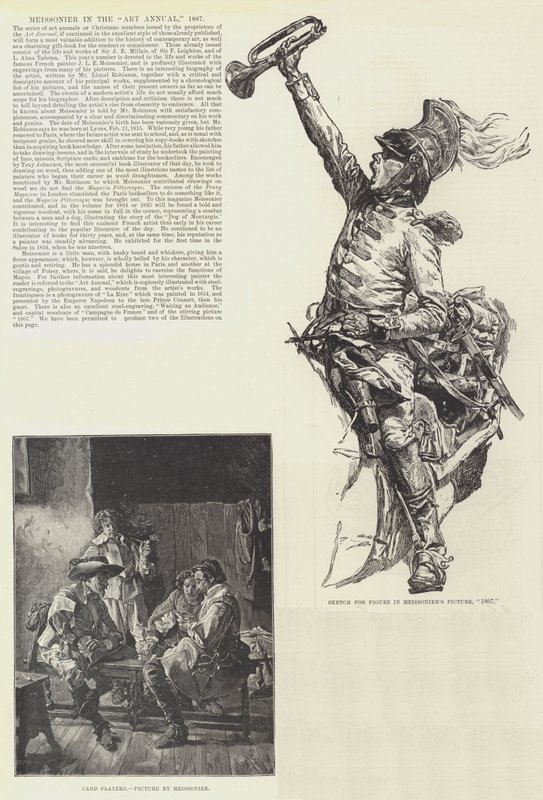 Sanat Yıllığında Meissonier, 1887 by Jean Louis Ernest Meissonier