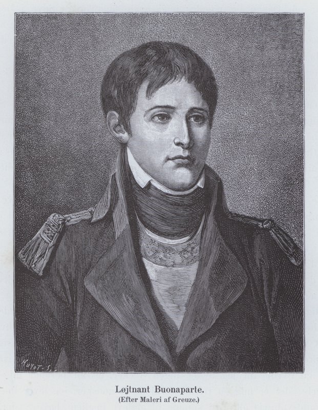 Genç bir topçu teğmeni olarak Napolyon Bonapart, c1785 (lito) by Jean Baptiste (after) Greuze