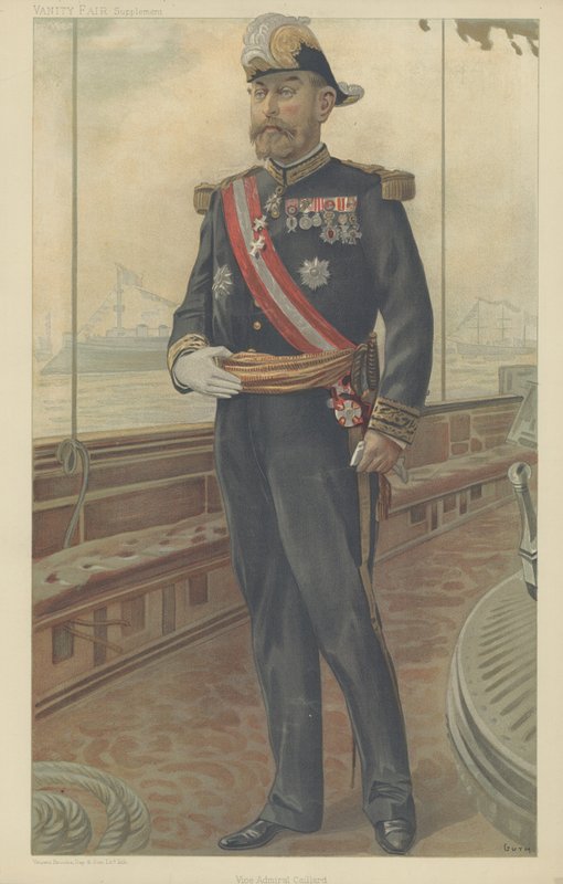 Koramiral Caillard (renkli taş) by Jean Baptiste (after) Guth