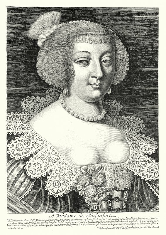 Madam de Maisonfort (gravür) by Jean Baptiste Alexandre (after) Le Blond