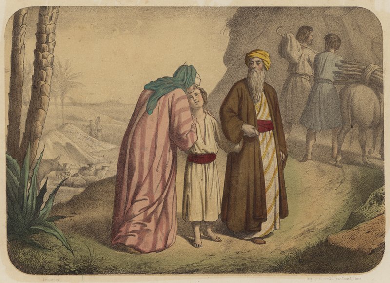 Kurban için Ayrılış by Jean Baptiste Auguste Leloir