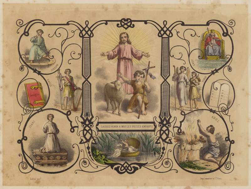 Küçük Çocukların Bana Gelmesine İzin Verin by Jean Baptiste Auguste Leloir