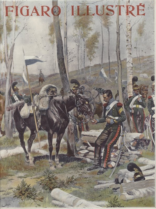 Bir asker kampı by Jean Baptiste Edouard Detaille