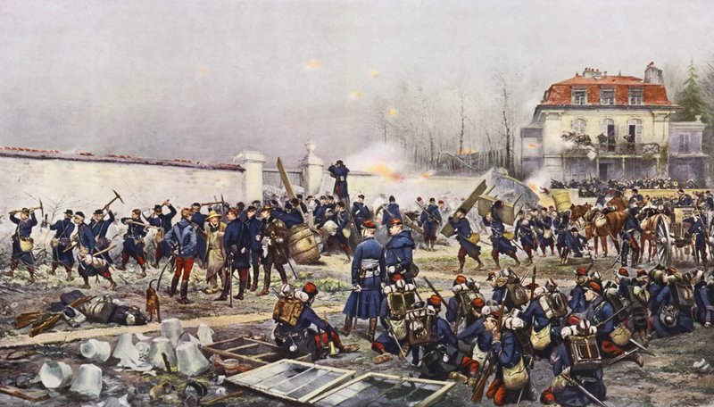 Champigny'nin savunması by Jean Baptiste Edouard Detaille