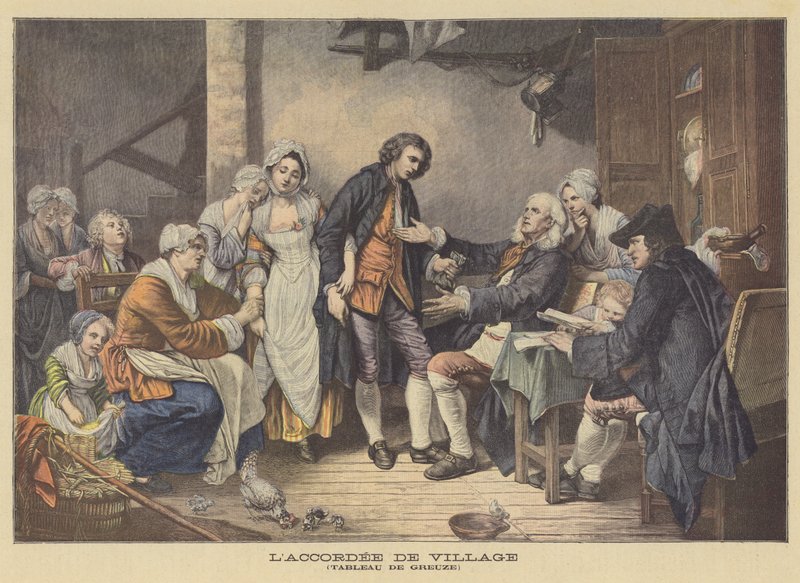 Köy Anlaşması by Jean Baptiste Greuze