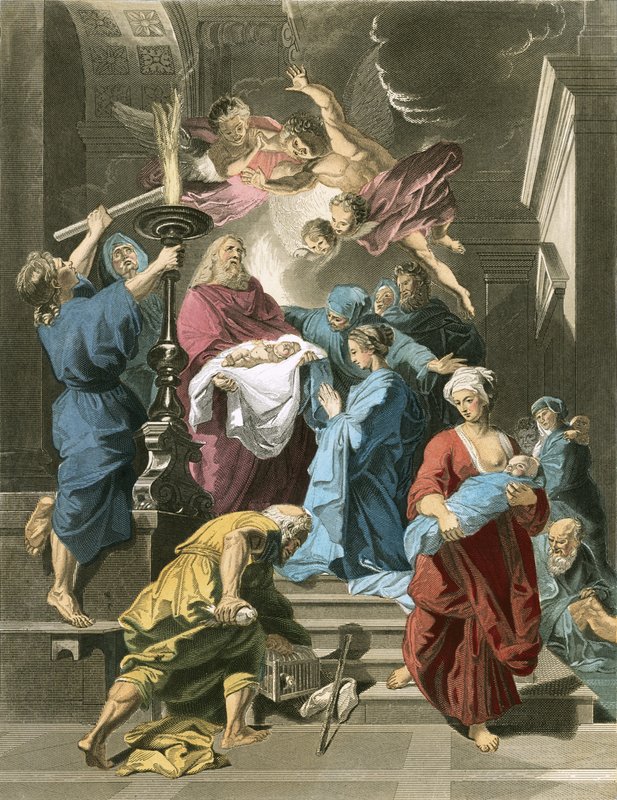 Tapınaktaki Simeon by Jean Baptiste Jouvenet