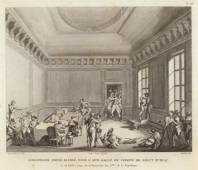 Maximilien de Robespierre bir saldırıya öncülük ediyor by Jean Duplessi Bertaux