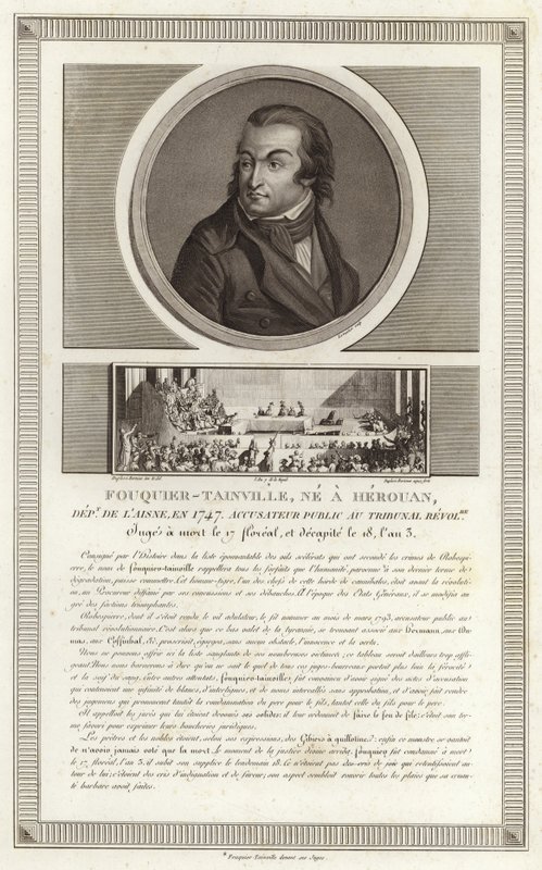 Antoine Quentin Fouquier de Tinville'in Portresi by Jean Duplessi Bertaux