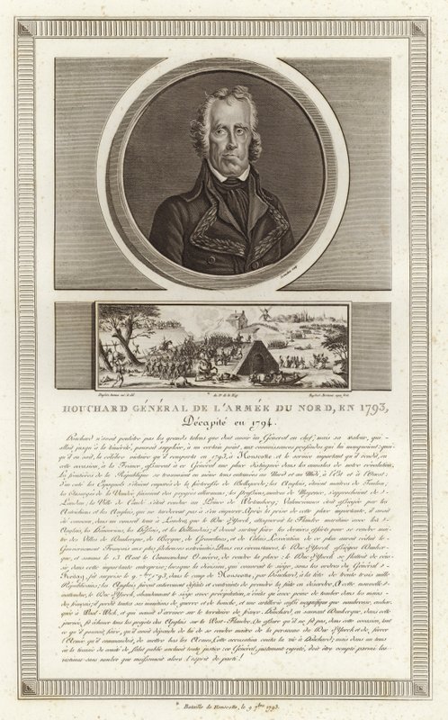 Jean Nicolas Houchard'ın Portresi by Jean Duplessi Bertaux