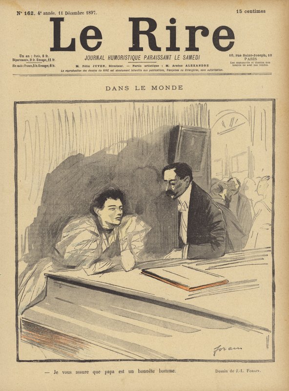 Le Rire için İllüstrasyon by Jean Louis Forain