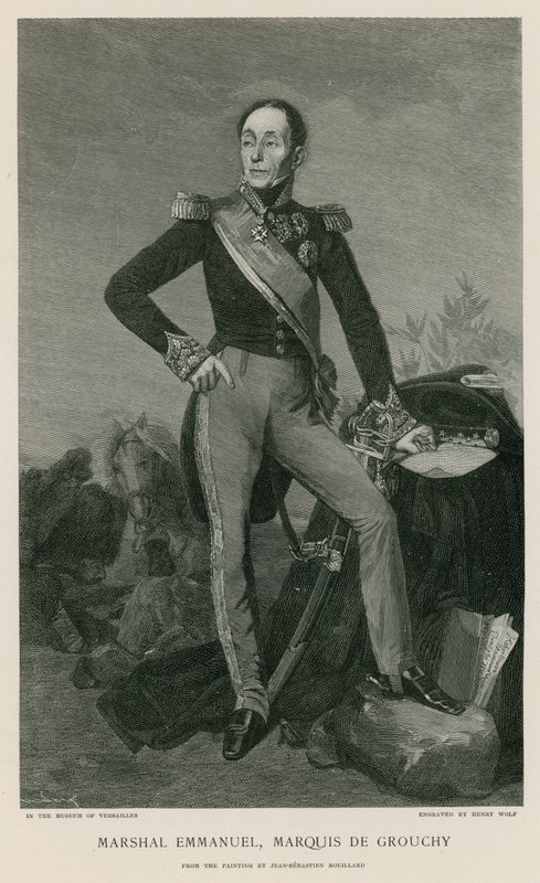 Mareşal Emmanuel, Marquis de Grouchy by Jean Sebastien Rouillard