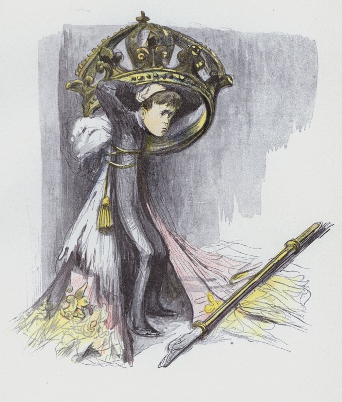 Küçük Alfonso, İspanya Kralı (renkli taş) by Jean Veber