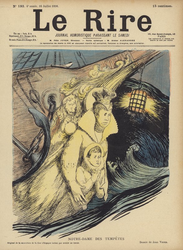 Le Rire için İllüstrasyon by Jean Veber