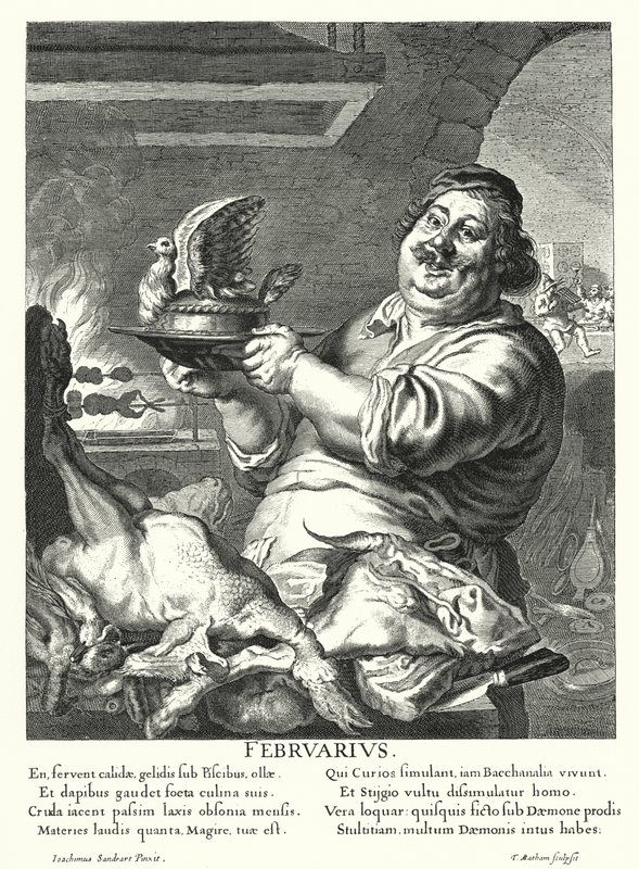 Şubat (gravür) by Joachim von Sandrart