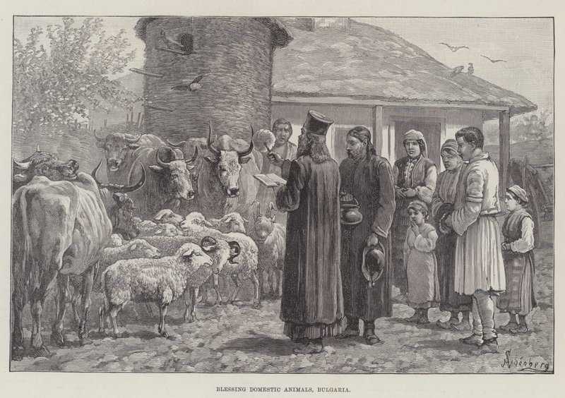 Blessing Evcil Hayvanlar, Bulgaristan by Johann Nepomuk Schonberg