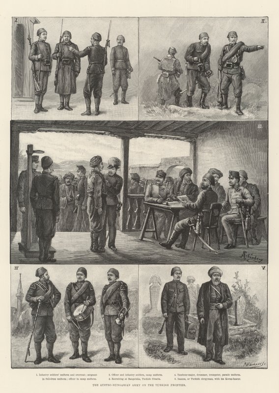 Avusturya-Macaristan Ordusu Türk Sınırında by Johann Nepomuk Schonberg