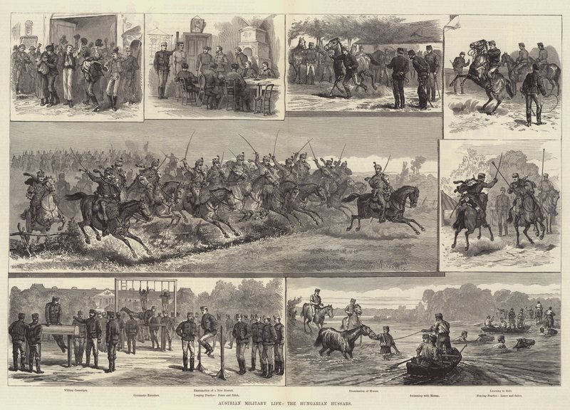 Avusturya Askeri Hayatı, Macar Süvarileri by Johann Nepomuk Schonberg