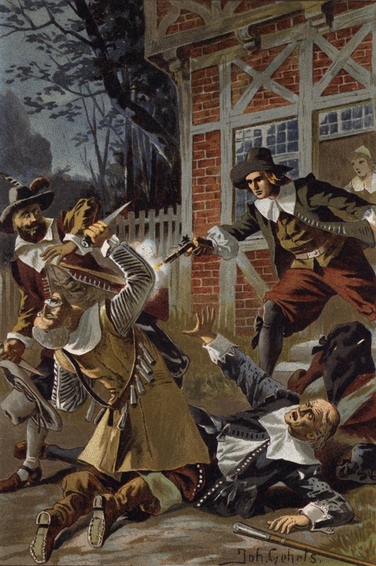 Uçan Hollandalı veya Der Fliegende Hollander (renkli taş) için çizim by Johannes (after) Gehrts