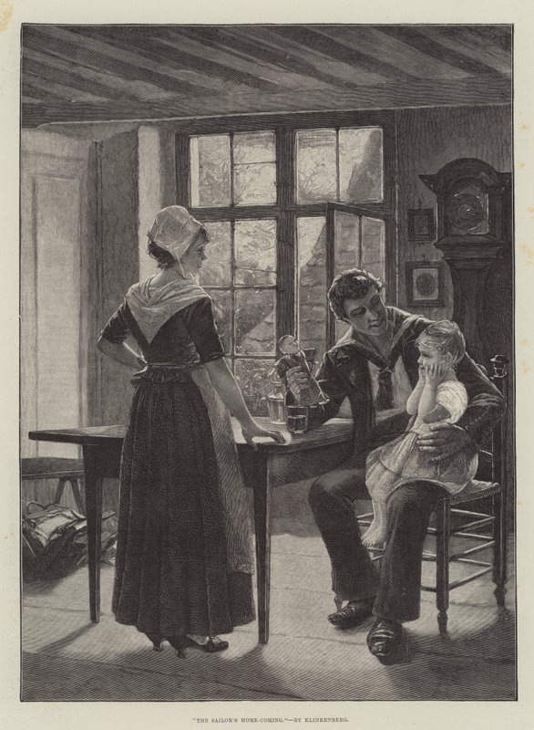 Denizcinin Eve Dönüşü by Johannes Karel Christian Klinkenberg