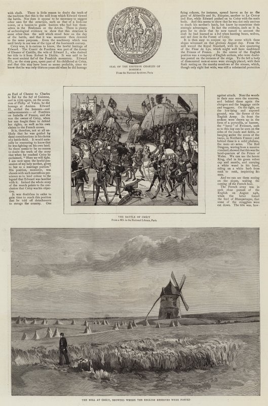 Bir Sanatçının Crecy ve Agincourt Savaş Alanlarını Ziyareti by John Absolon
