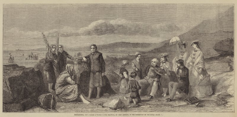Boulogne, 1857 by John Absolon