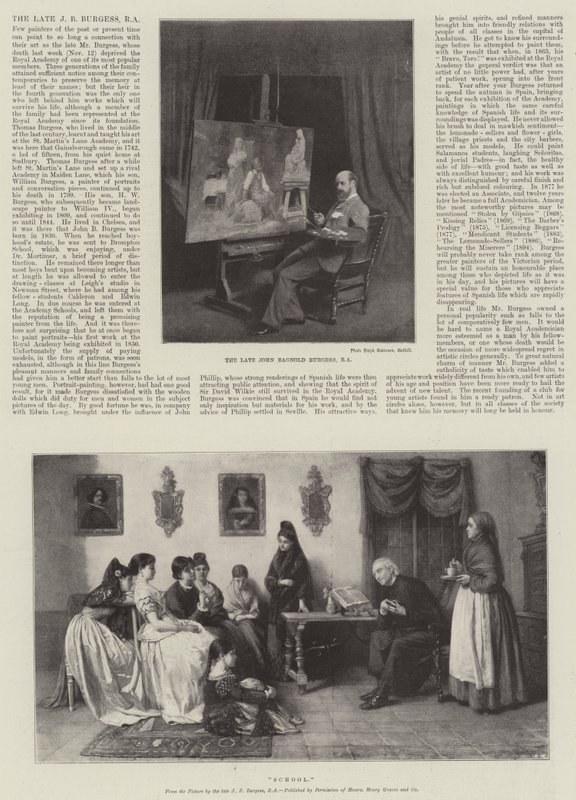 Merhum JB Burgess, RA by John Bagnold Burgess
