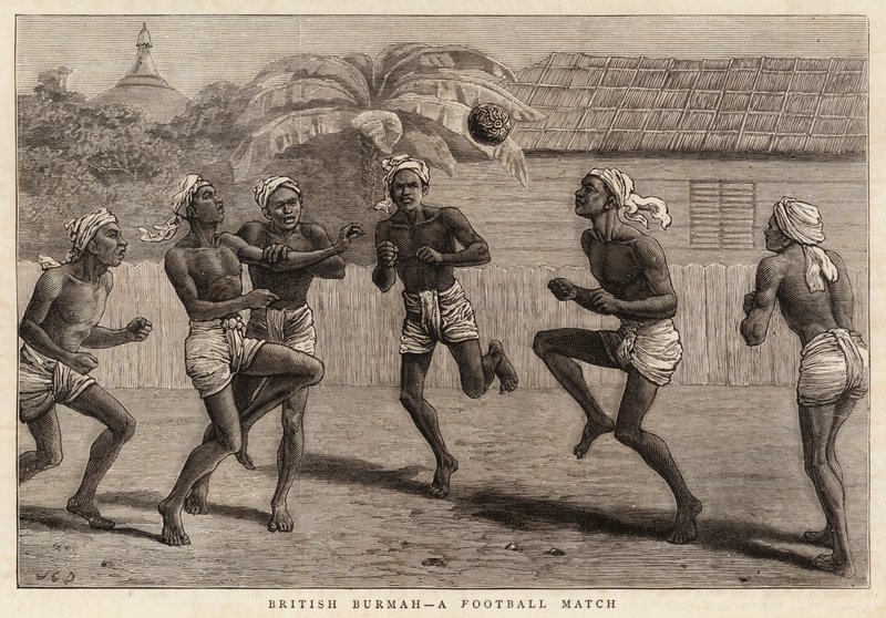 İngiliz Burma, Bir Futbol Maçı by John Charles Dollman