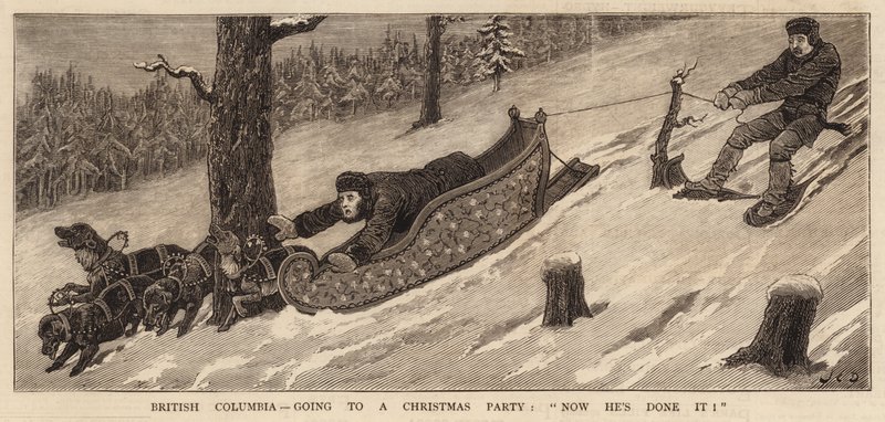 Britanya Kolumbiyası, Noel Partisine gidiyor, şimdi yaptı! by John Charles Dollman