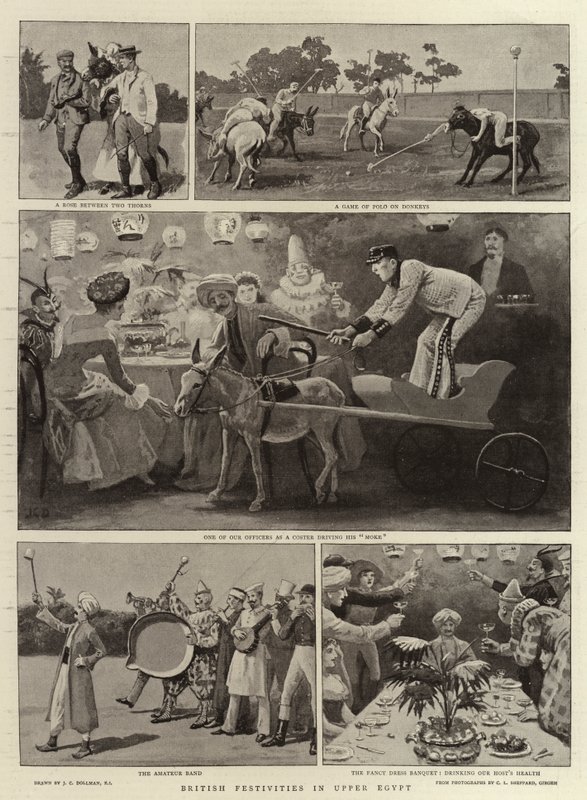 Yukarı Mısır gravürlerinde İngiliz şenlikleri by John Charles Dollman