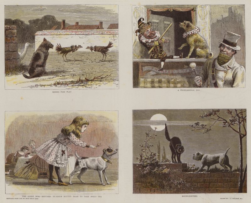 Sulu Boyalarda Kraliyet Ressamlar Enstitüsü Kataloğundan Çizimler (chromolitho) by John Charles Dollman