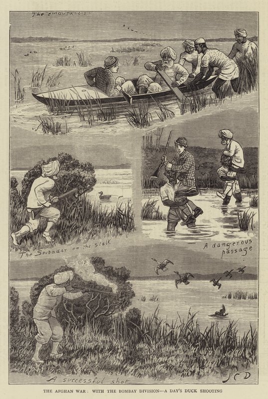 Bombay Tümeni ile Afgan Savaşı, Bir Günlük Ördek Vuruşu by John Charles Dollman