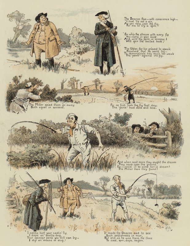 Büyük Yaşlı Alabalık (chromolitho) by John Charles Dollman