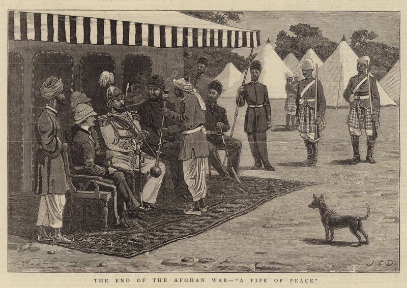 Afgan Savaşının Sonu, Bir Barış Borusu by John Charles Dollman