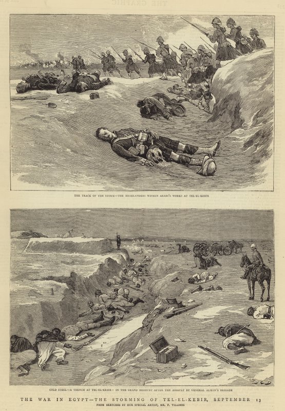 Mısır Savaşı, Tel-el-Kebir Baskını, 13 Eylül by John Charles Dollman