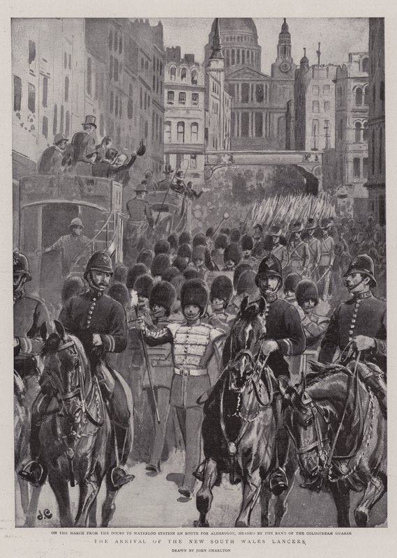 Yeni Güney Galler Mızraklılarının Gelişi by John Charlton