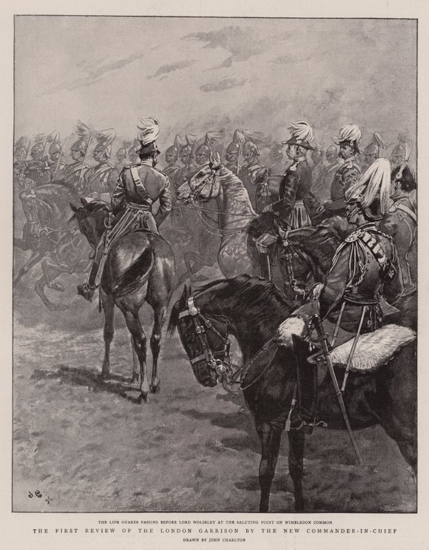 The First Review of the London Garrison by the New Commander-in-Chief  by John Charlton