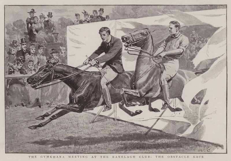 Ranelagh Kulübünde Gymkhana Toplantısı, Engel Yarışı by John Charlton