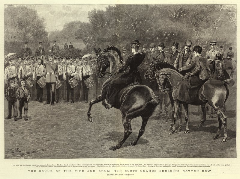 Fife ve Davulun Sesi, İskoç Muhafızları çürümüş sırayı geçiyor by John Charlton