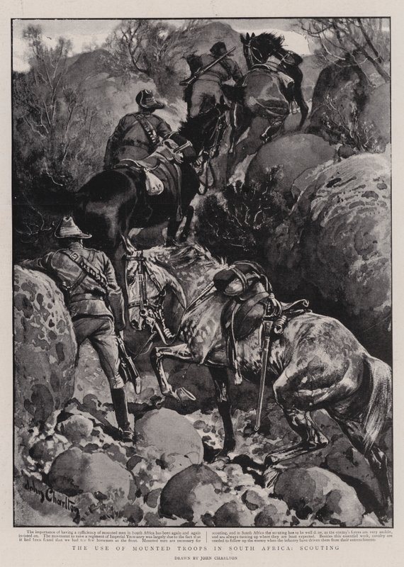 Güney Afrika'da Atlı Birliklerin Kullanımı, İzcilik by John Charlton