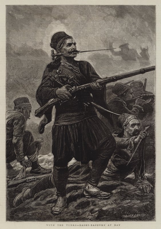 Türklerle, Bashi-Bazuuklar Körfezde by John Dawson Watson
