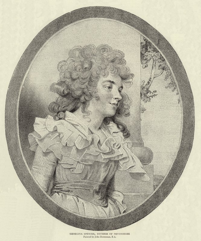 Georgina Spencer, Devonshire Düşesi by John Downman