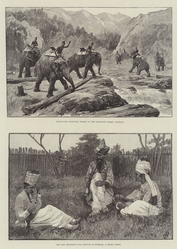 Burma'nın eskizleri by John Edward Goodall